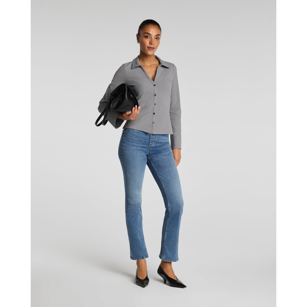 SPANXshape EveryWear Pull-On Kick Flare Jeans Vintage Indigo Womens Large